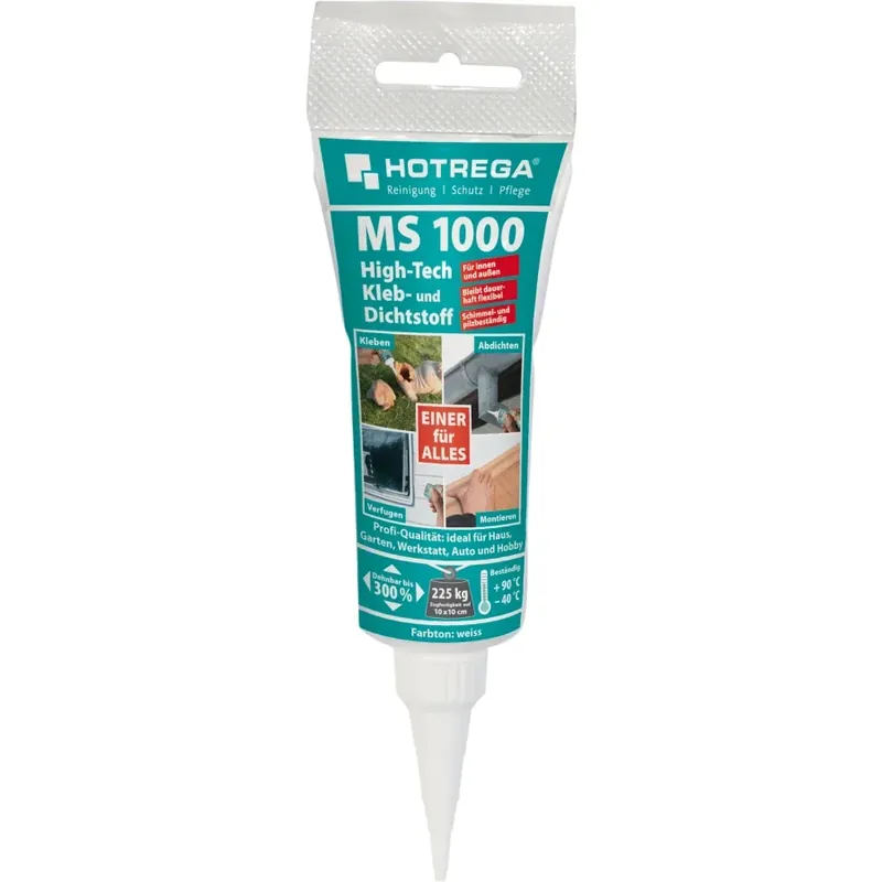 HOTREGA MS 1000 High Tech Kleb- und Dichtstoff 80 ml weiß Tube Mega-Angebot